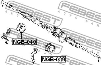 NGB-039 Проставка рулевой рейки  FEBEST FEBEST 