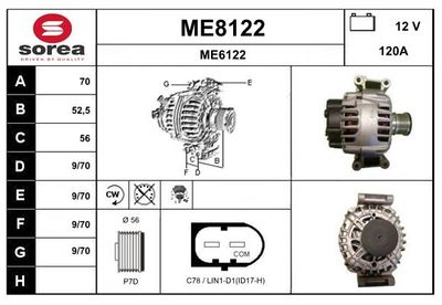 GENERATOR SNRA ME8122