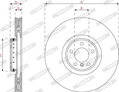 DISC FRANA FERODO DDF2041RVC1 2