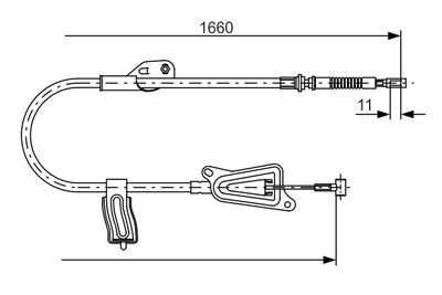 Cable Pull, parking brake 1 987 477 944