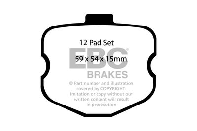 Комплект тормозных колодок, дисковый тормоз EBC Brakes DP31771C для CHEVROLET CORVETTE