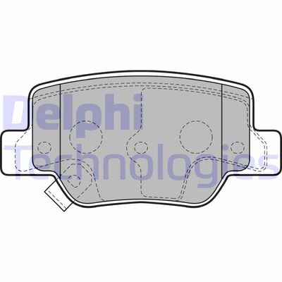 Bromsbeläggssats, skivbroms DELPHI LP2193