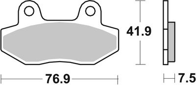 BREMSBELAGSATZ SCHEIBENBREMSE BREMBO 07080
