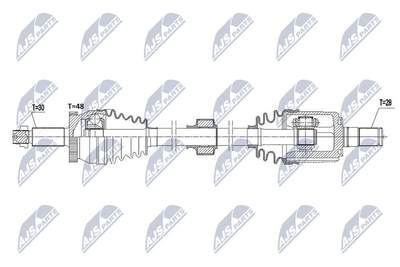 NTY NPW-HY-577 Сальник полуоси для KIA SPORTAGE (Киа Спортаге)