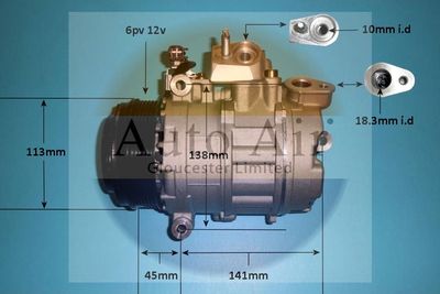 Compressor, air conditioning Auto Air Gloucester 14-9790P