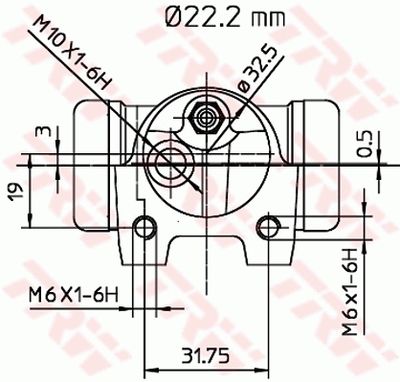 RADBREMSZYLINDER TRW BWH132 1