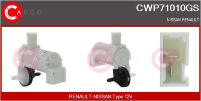 Vodní čerpadlo ostřikovače, čistění skel CASCO CWP71010GS