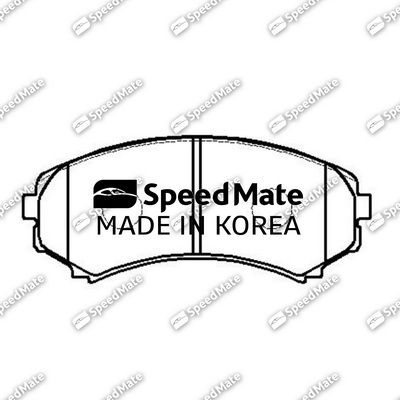 Комплект тормозных колодок, дисковый тормоз SpeedMate SM-BPJ186 для MITSUBISHI GRANDIS