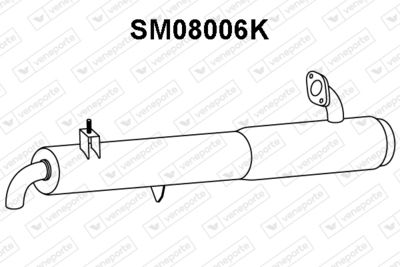 VENEPORTE SM08006K Каталізатор для SMART (Смарт)