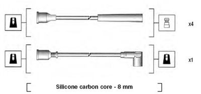 Комплект проводов зажигания MAGNETI MARELLI 941185050766 для FORD P