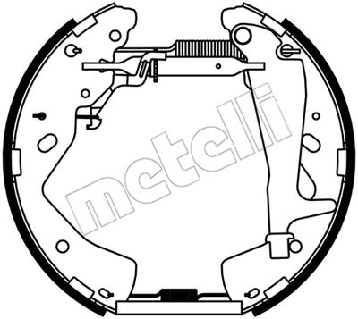 Комплект тормозных колодок METELLI 51-0537 для MAZDA B-SERIE