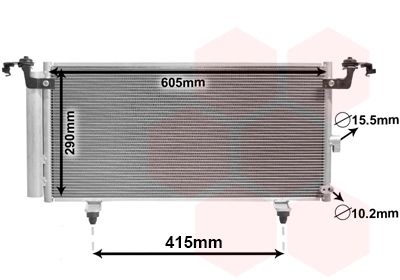 VAN WEZEL 51005084 Радиатор кондиционера  для SUBARU OUTBACK (Субару Оутбакk)