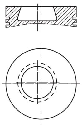 Zuiger - 0038400 - MAHLE