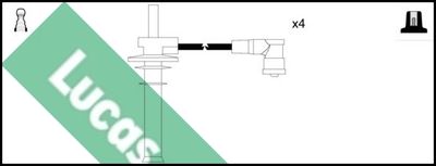 Комплект проводов зажигания LUCAS LUC7373 для PROTON GEN