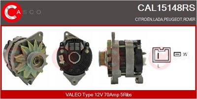 GENERATOR / ALTERNATOR CASCO CAL15148RS