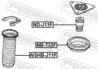 Rubber Buffer, suspension ND-J11F