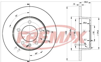 FREMAX BD-1410 Тормозные диски для RENAULT MASTER II Фургон (FD)