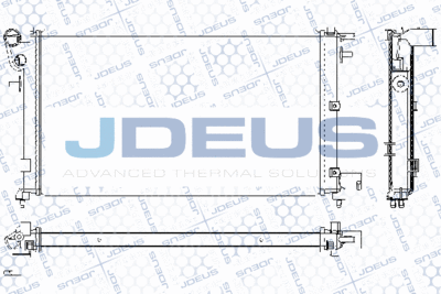 Радиатор, охлаждение двигателя JDEUS RA0210261 для PEUGEOT 106