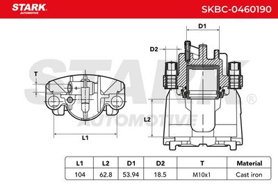 спирачен апарат STARK SKBC-0460190