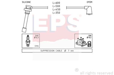 Комплект проводов зажигания EPS 1.501.882 для MITSUBISHI SPACE