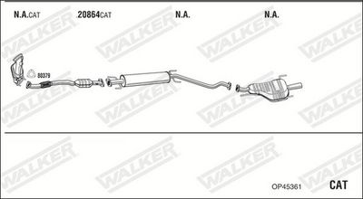 ABGASANLAGE WALKER OP45361
