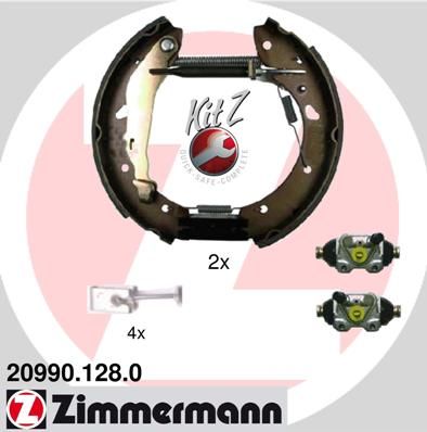 Комплект тормозных колодок ZIMMERMANN 20990.128.0 для TOYOTA AVENSIS