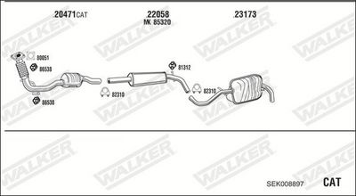 ABGASANLAGE WALKER SEK008897