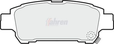 Fahren Brake Pad Set, disc brake FBP3545