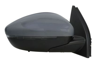 Zijspiegel Rechts (elektrisch, in reliëf, met verwarming, under-coated, elektrisch opklapbaar, met indicator, met temperatuursensor) past: PEUGEOT 308 II 09.13-06.21