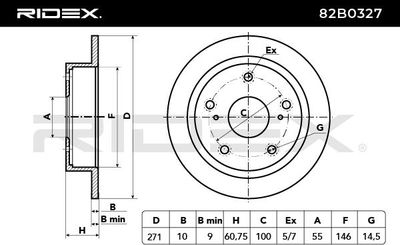 спирачен диск RIDEX