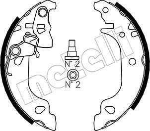 Комплект тормозных колодок METELLI 53-0079 для ZASTAVA 10
