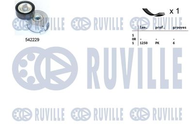 SET CUREA TRANSMISIE CU CANELURI RUVILLE 570193