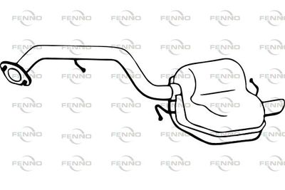 Глушитель выхлопных газов конечный FENNO P3447 для MAZDA 5