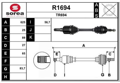 ANTRIEBSWELLE SNRA R1694