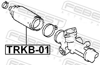 TRKB-01 Пыльник рулевой рейки  FEBEST FEBEST 