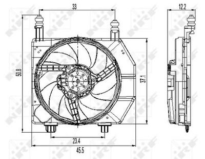 VENTILATOR RADIATOR NRF 47261 1