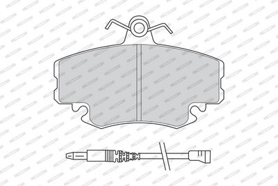 BREMSBELAGSATZ SCHEIBENBREMSE FERODO FDB845 1