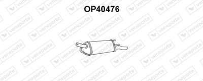 VENEPORTE OP40476 Глушитель выхлопных газов  для OPEL CORSA B (S93) 1.4 i (F08, F68, M68)