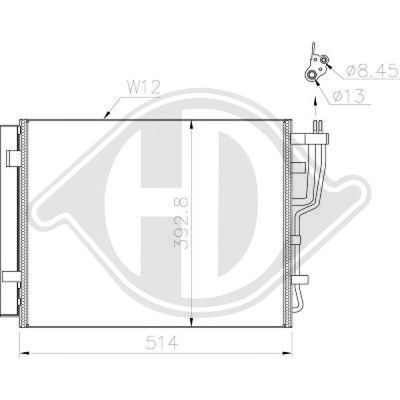 CONDENSATOR CLIMATIZARE DIEDERICHS DCC1902