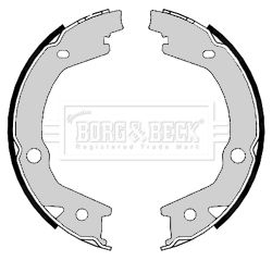 Zestaw szczęk hamulcowych, hamulec postojowy BORG & BECK BBS6406