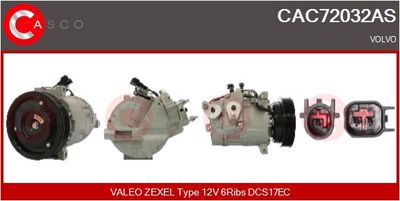 COMPRESOR CLIMATIZARE CASCO CAC72032AS