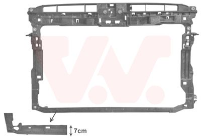 Облицовка передка VAN WEZEL 5766668 для VW GOLF