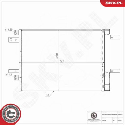 CONDENSATOR CLIMATIZARE ESEN SKV 86SKV214 7