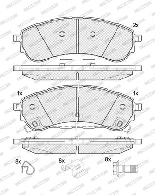 SET PLACUTE FRANA FRANA DISC FERODO FDB5390 1