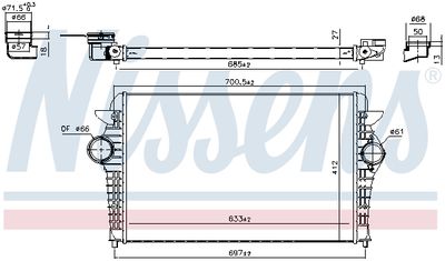 INTERCOOLER COMPRESOR NISSENS 96692 4
