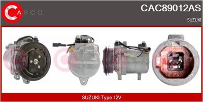 Компрессор, кондиционер CASCO CAC89012AS для SUZUKI WAGON