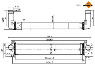 INTERCOOLER COMPRESOR NRF 309111 4