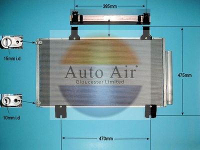 Condenser, air conditioning Auto Air Gloucester 16-1385