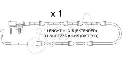 SENZOR DE AVERTIZARE UZURA PLACUTE DE FRANA