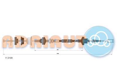 Vajer, koppling ADRIAUTO 11.0196